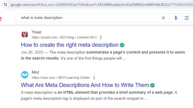 Meta description
