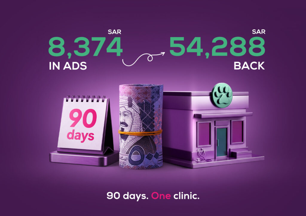 Client M, Pets Clinic in Al Khobar: How Rosella Helped Them Scale Veterinary Services & Generate 54,288 SAR in 90 Days!